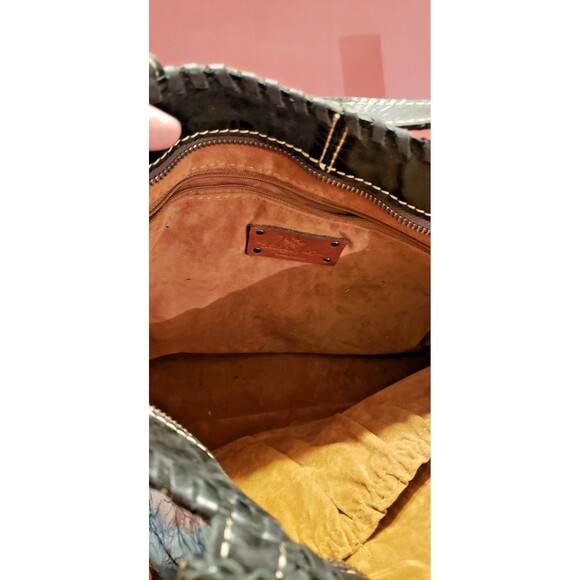 Patricia Nash Leather Purse / Shoulder Bag / Tote - Pattern Faces - HTF - Picture 4 of 6